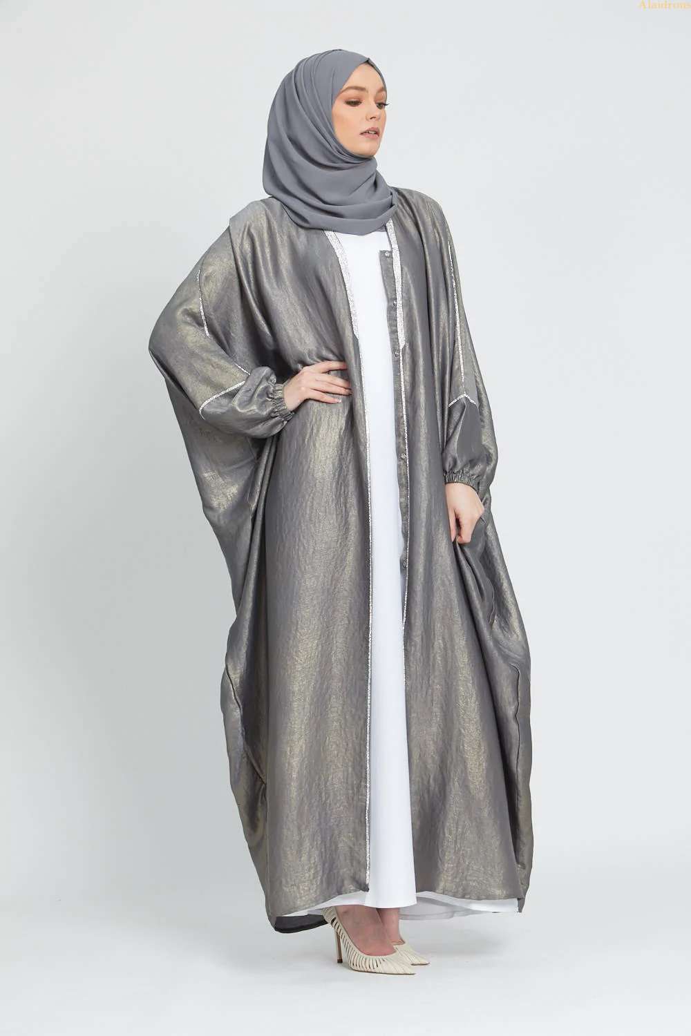 Silver Bronzee Abaya