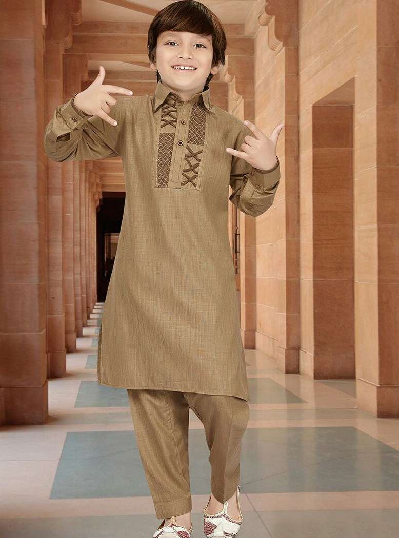 Baju Muslim Atasan Anak Koko Kurtabi Pakistan